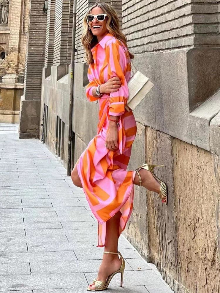 elodie | printed wrap maxikjole