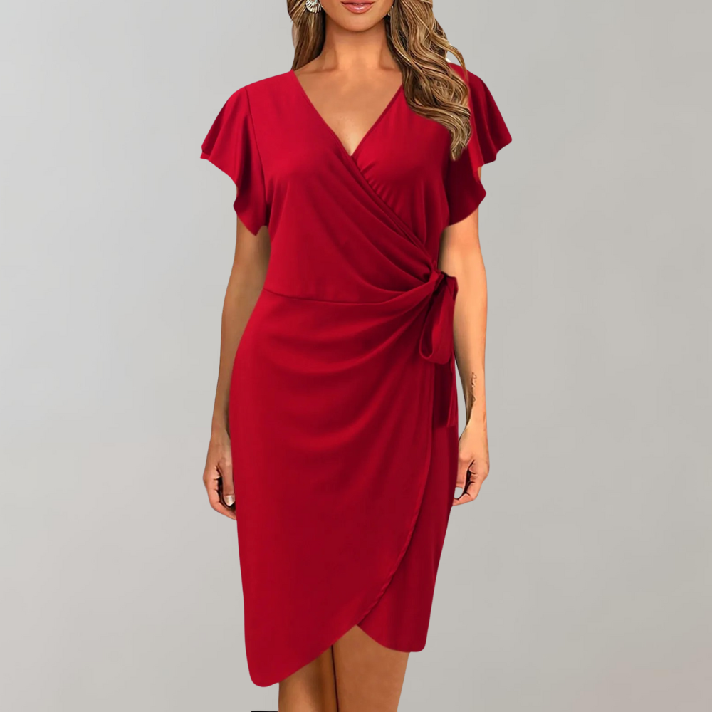 eliza | elegant sommerkjole rød
