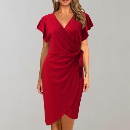 eliza | elegant sommerkjole rød