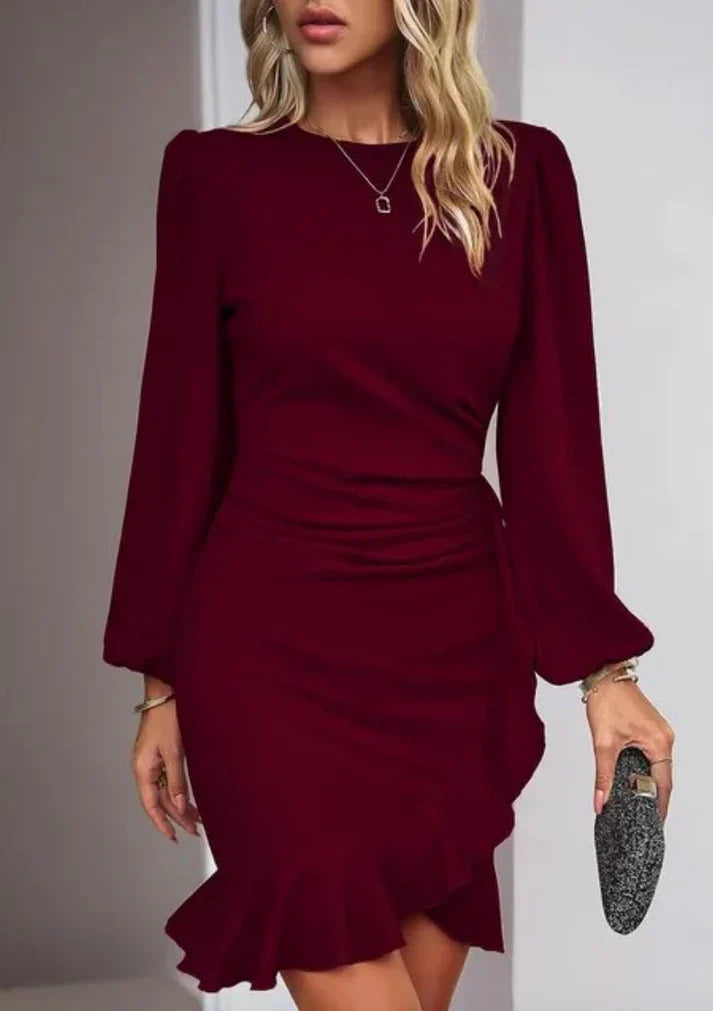 noé | elegant kjole med lange ærmer
